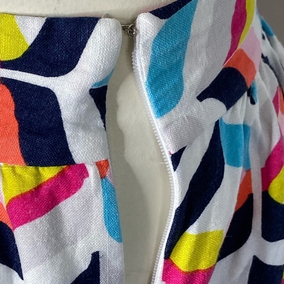 Cynthia Rowley Linen & Rayon Lined Skirt Sz 2 - Picture 5 of 10